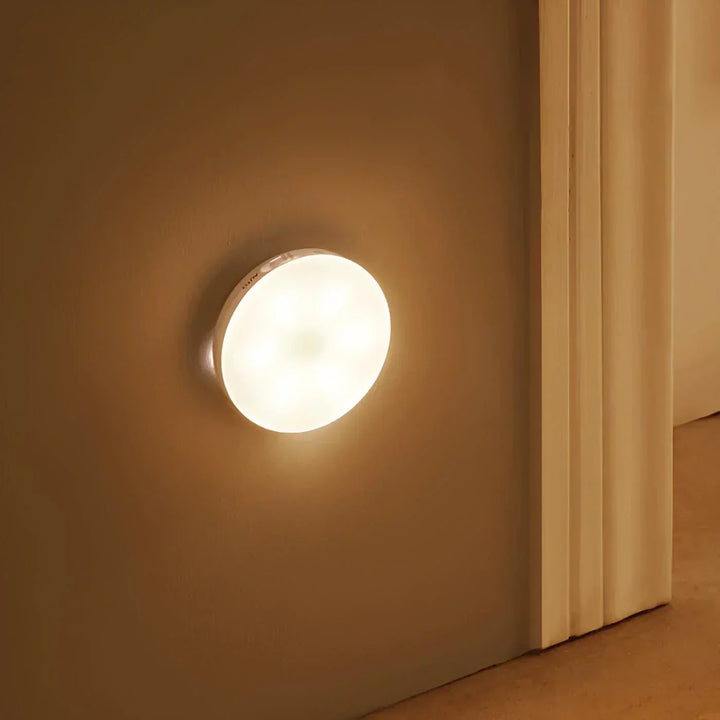 Under-cabinet wireless LED light with motion detection, offering hands-free illumination, long-lasting