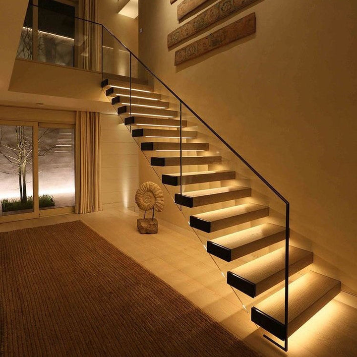 Energy-saving LED light bar for under-cabinet use, featuring a responsive motion sensor for hands-free operation.