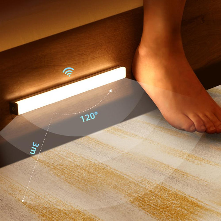 Portable and rechargeable LED motion sensor light, offering versatile lighting solutions for any dark area in your home.