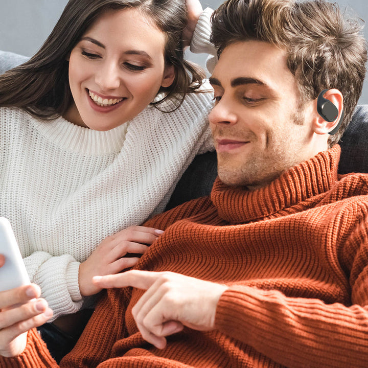 Stay aware with AirBeat Flex open-ear wireless earbuds for active lifestyles. Secure & sweatproof comfort fit.