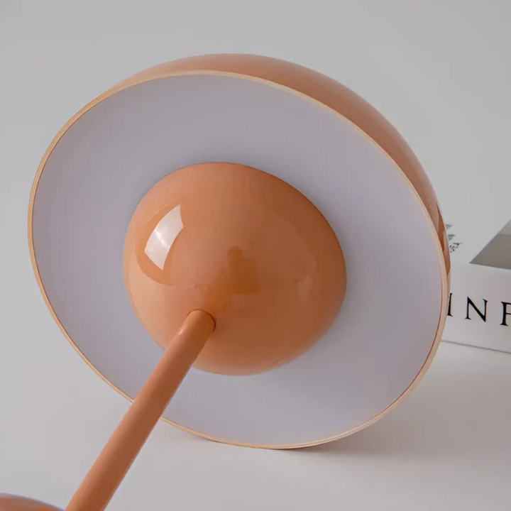 Decorative wireless table lamp, LED light, adjustable features for modern home decor.