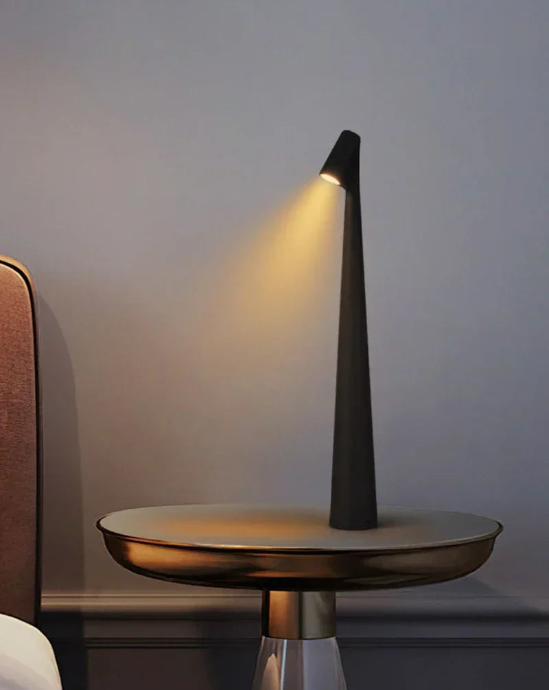 Rechargeable portable lamp for patio & outdoor ambient lighting. USB charging.