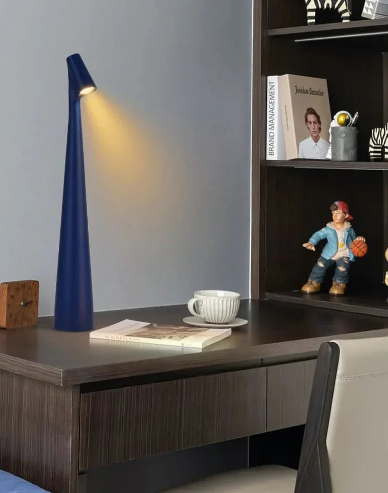 Decorative wireless table lamp LunaLite, creating cozy accent lighting for home decor.