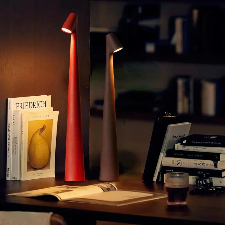 LunaLite wireless table lamp, a portable rechargeable light perfect for bedside or living room.