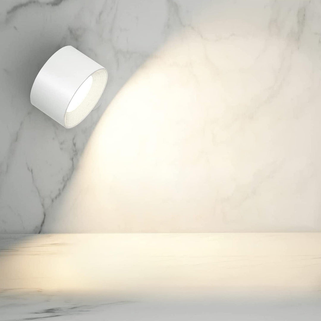 Rechargeable magnetic wall light, offering bright or dim light settings, easy installation