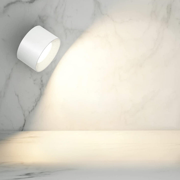Rechargeable magnetic wall light, offering bright or dim light settings, easy installation
