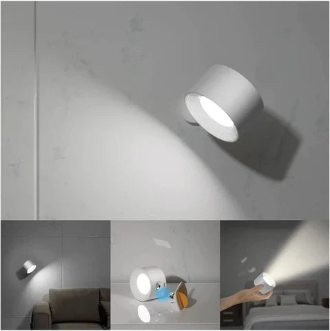 Energy-efficient wireless LED wall lamp, long-lasting battery, adjustable brightness