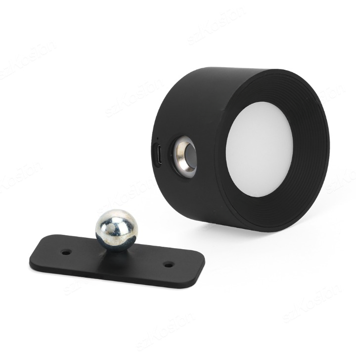 Close-up detail of the touch control for dimming and turning on the LumoFlex wall lamp