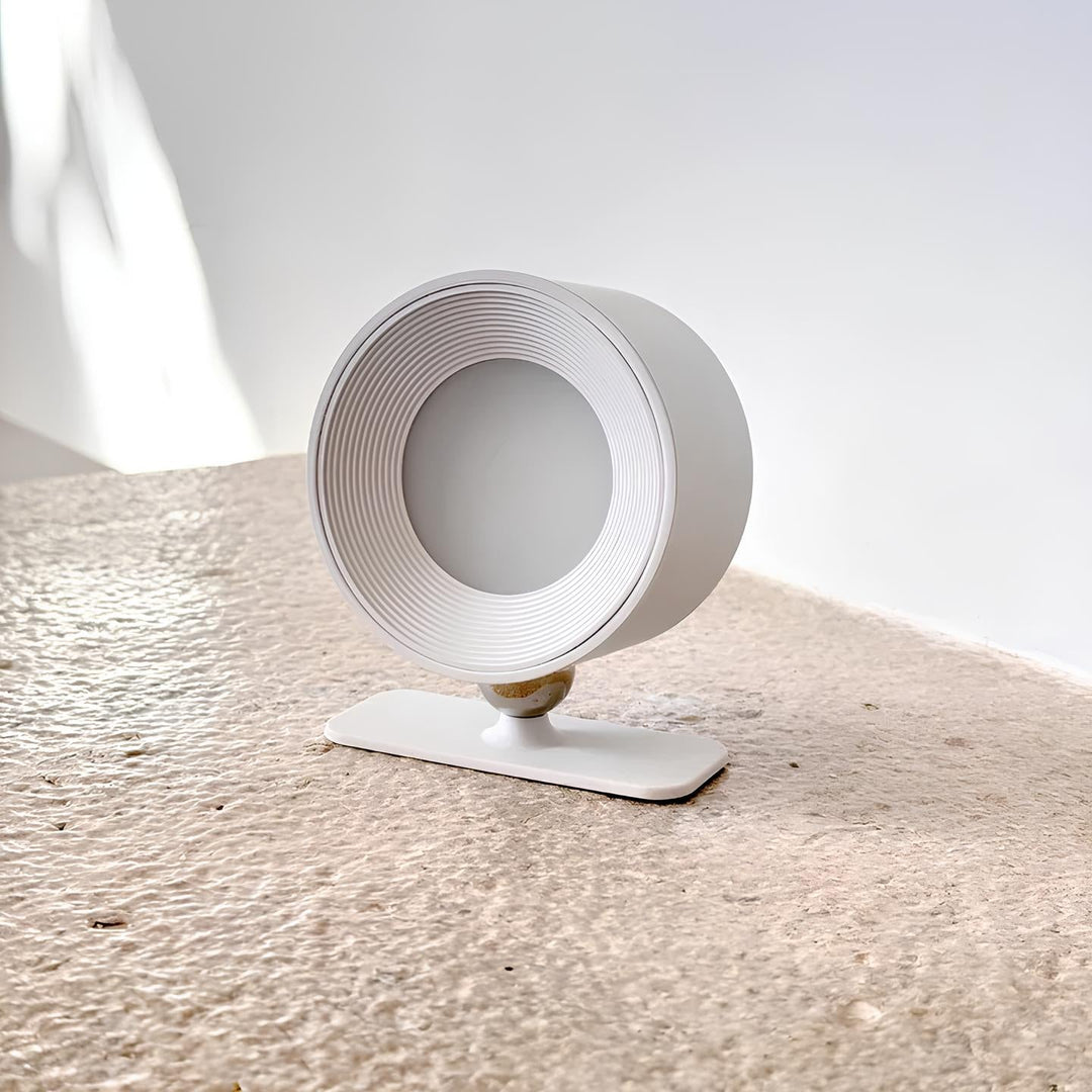 Stylish wireless rechargeable wall lamp, warm dimmable LED light for bedroom or living room