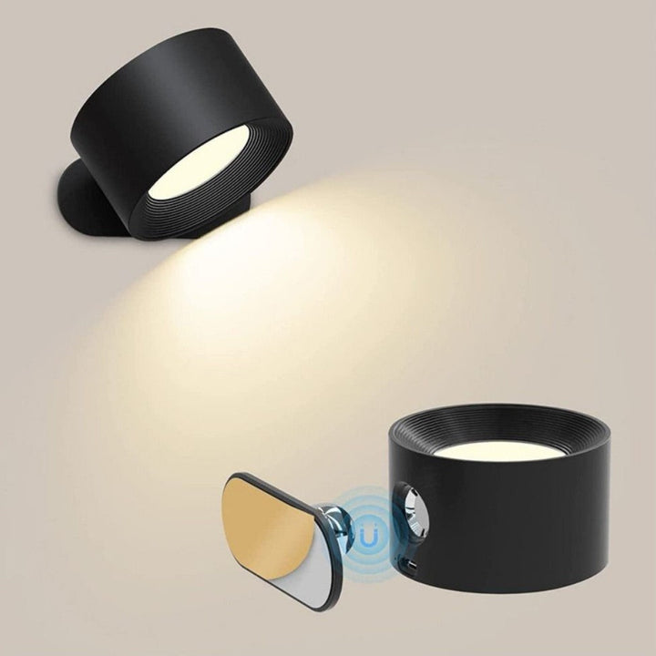 Decorative wireless wall lamp providing adjustable brightness for ambient lighting