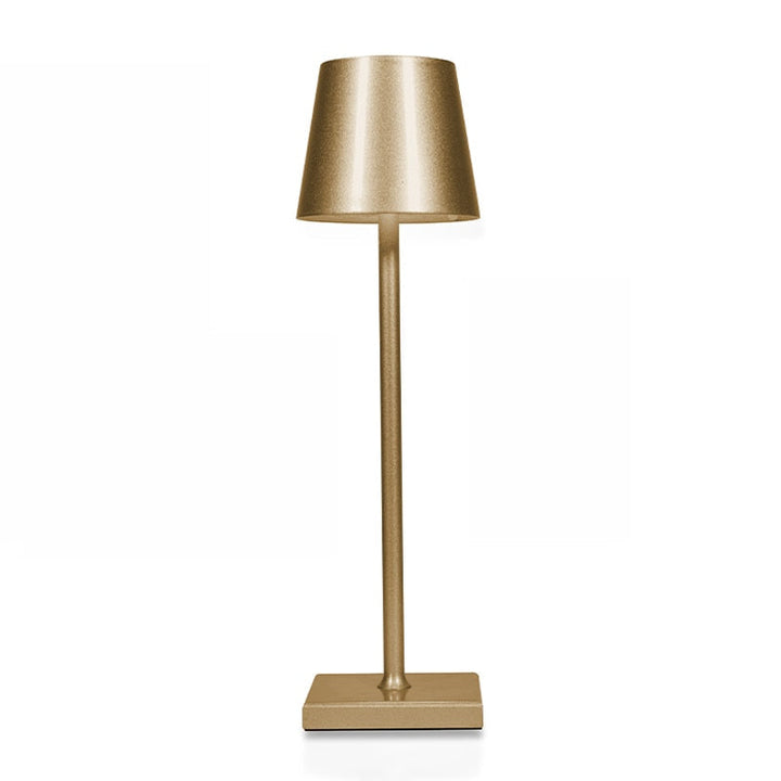 Rechargeable portable lamp with LED lighting, offering ambient light for any setting.