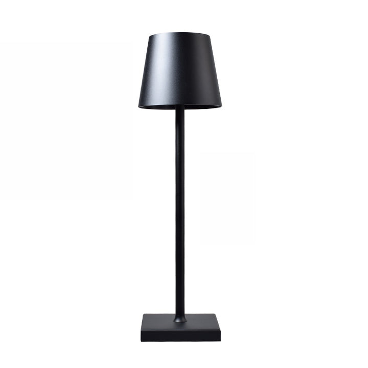 Ambiance LED table lamp, rechargeable and portable, ideal for modern home or patio decor.