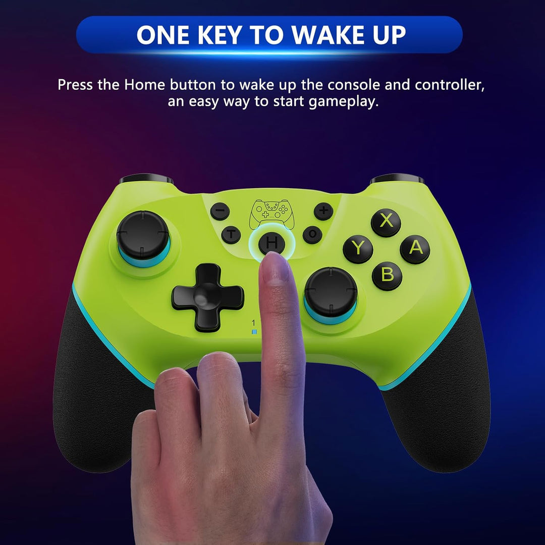 Rechargeable wireless controller, compatible with Switch & PC, with advanced Hall Effect tech
