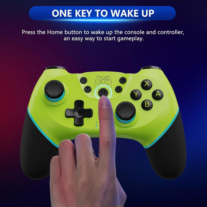 Rechargeable wireless controller, compatible with Switch & PC, with advanced Hall Effect tech