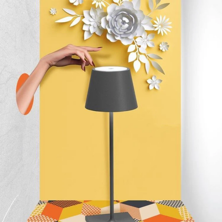 Wireless Touch LED Table Lamp, LumiFlex, providing ambient lighting for any modern space.