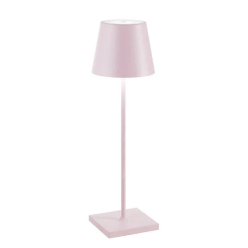 Sleek touch-sensitive table lamp for comfortable ambient light, ideal for home or office.