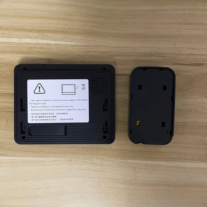 Home security video doorbell with 4.3 inch screen, night vision, and two-way audio