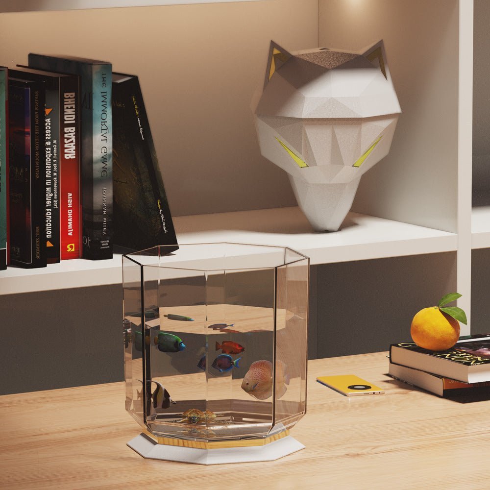Stylish wolf humidifier for improving air quality, featuring a calming LED night light & cool mist for any room.