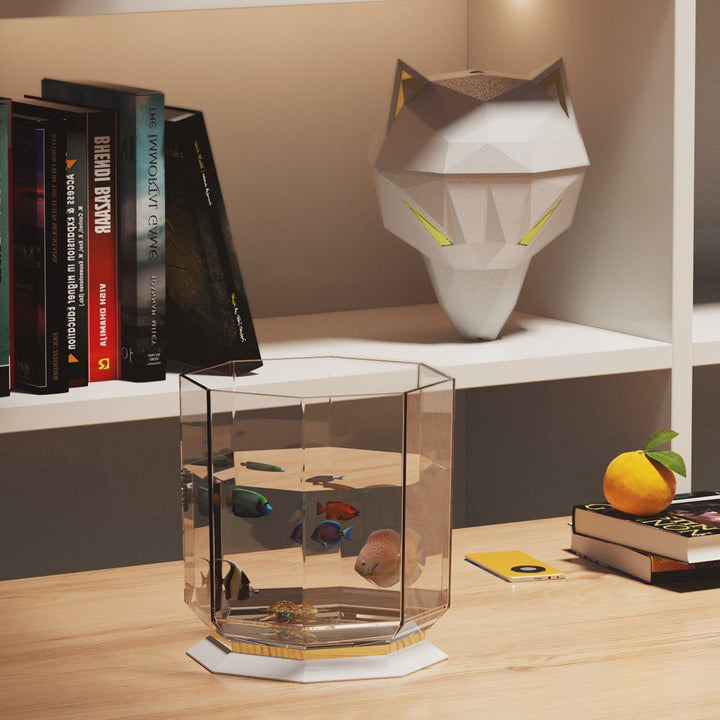 Stylish wolf humidifier for improving air quality, featuring a calming LED night light & cool mist for any room.