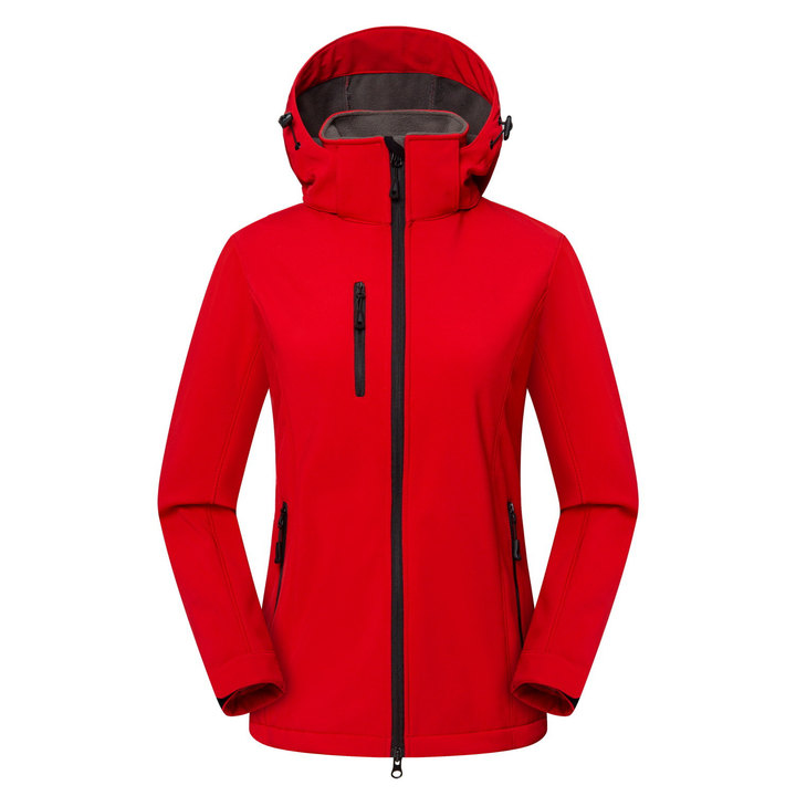 Stylish women's windproof softshell jacket in a sleek design, suitable for casual wear & everyday active style.