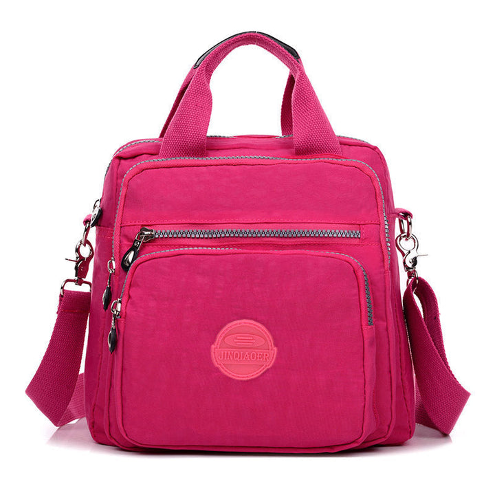 Modern women's versatile backpack, waterproof & stylish, perfect for travel or as a daily carryall.