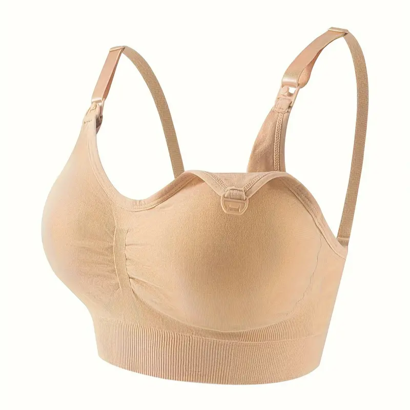 Women's comfortable 3-pack nursing bras. Soft, seamless, and supportive for maternity, postpartum, & breastfeeding.