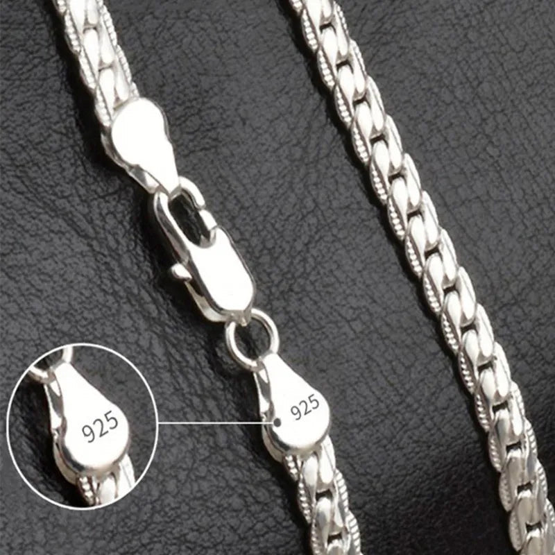 Women's 925 sterling silver lucky charm necklace. Elegant silver pendant, perfect for everyday wear or a special occasion.