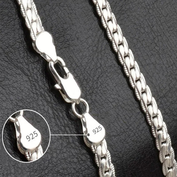 Women's 925 sterling silver lucky charm necklace. Elegant silver pendant, perfect for everyday wear or a special occasion.