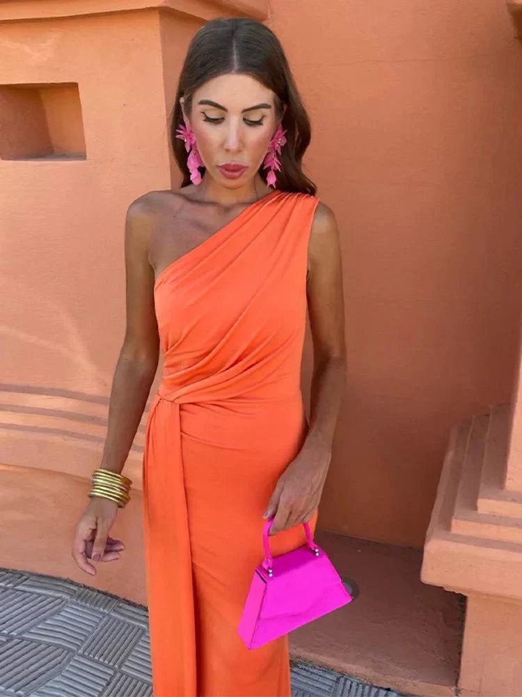 Elegant women's A-Line sleeveless cocktail dress, a perfect and flattering choice for parties or special events.