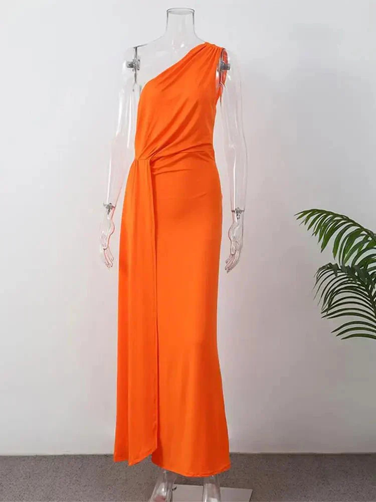 Stylish women's sleeveless A-Line midi dress, an elegant and flattering choice for a wedding guest or cocktail party.