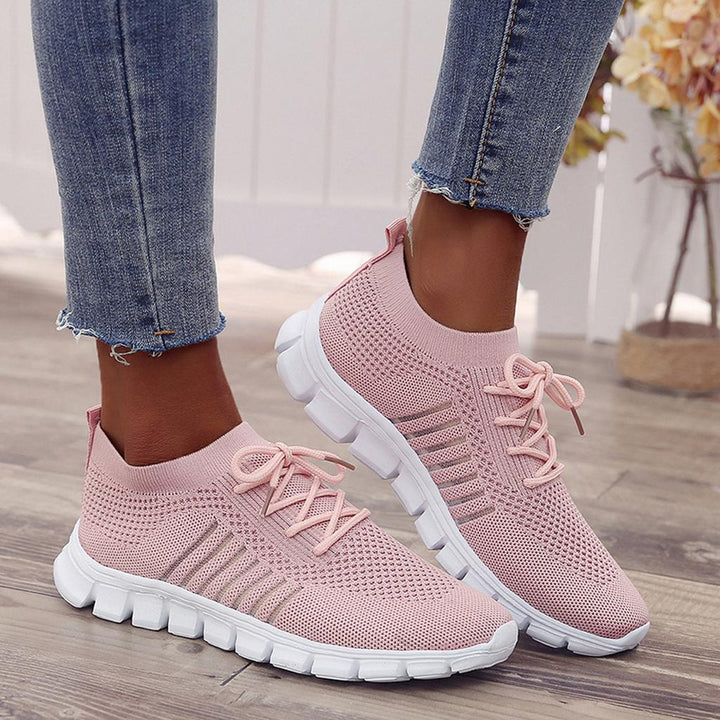 Secure grip women's walking sneakers, anti-slip sole for active comfort.