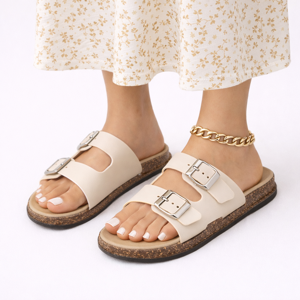 Durable women's adjustable double strap walking sandals, designed for ultimate comfort and casual summer wear.