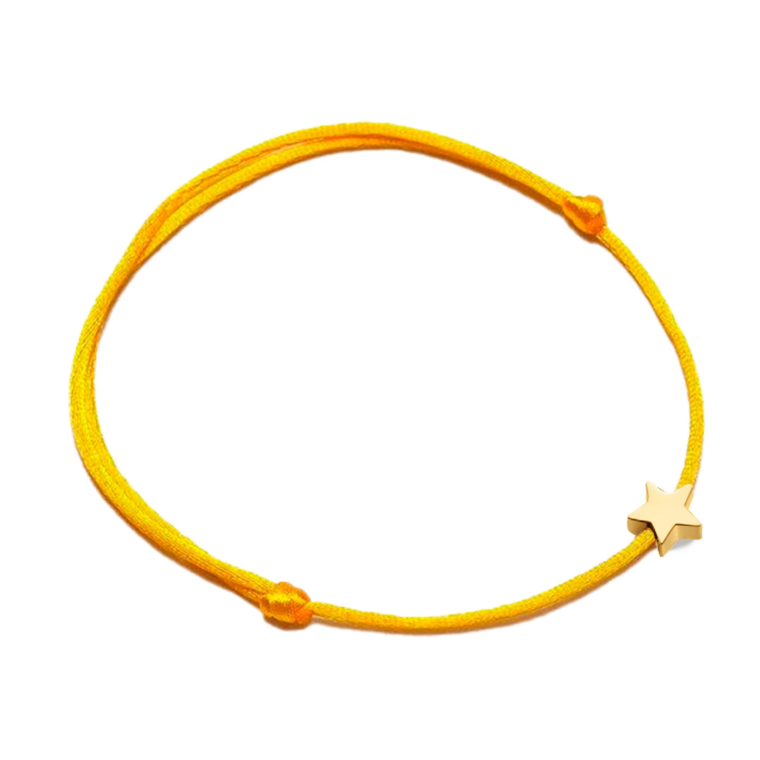 Beautiful women's star charm bracelet with an adjustable nylon band, ideal for gifting or personal wear.