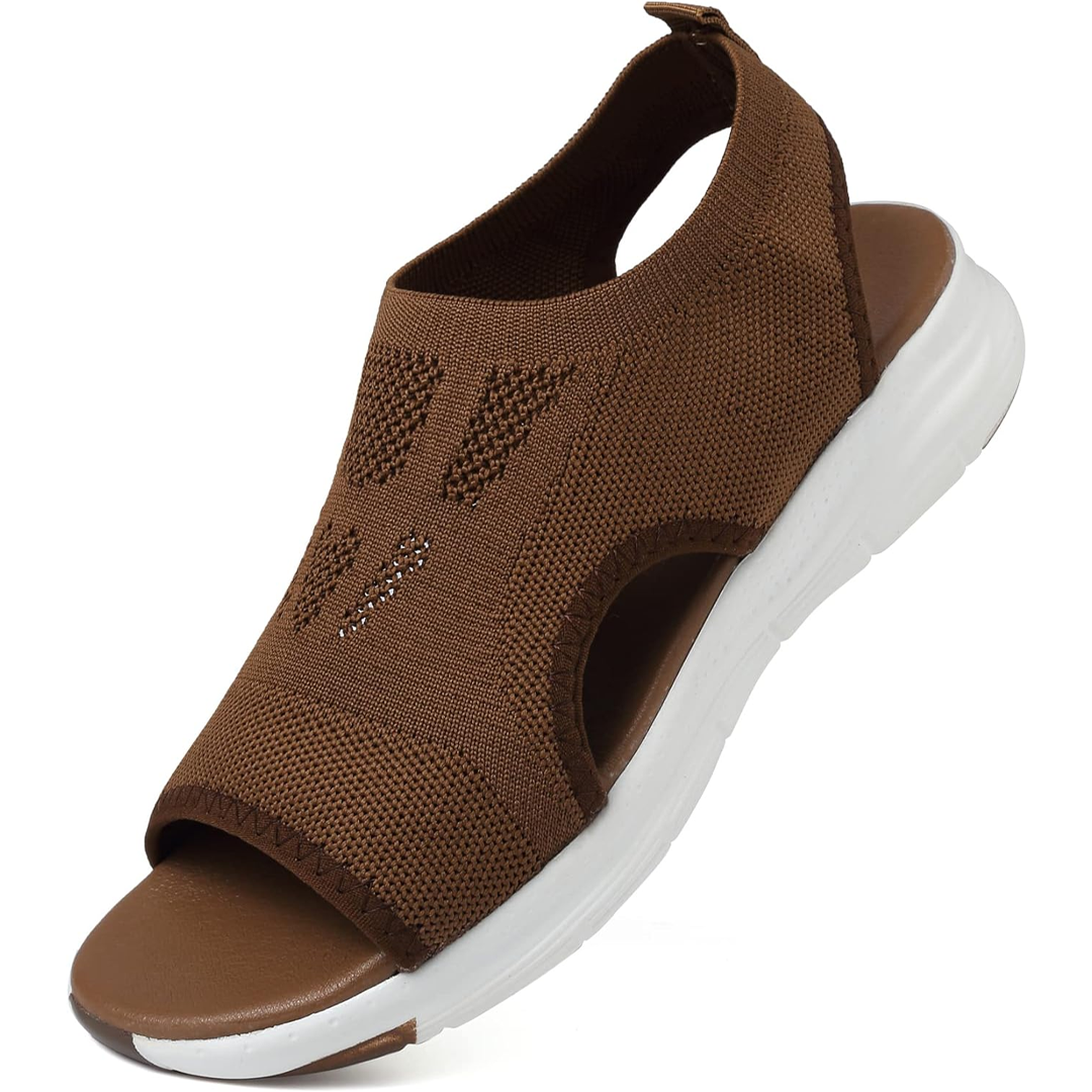 Versatile women's orthopedic walking sandals, adjustable, cushioned for various activities.