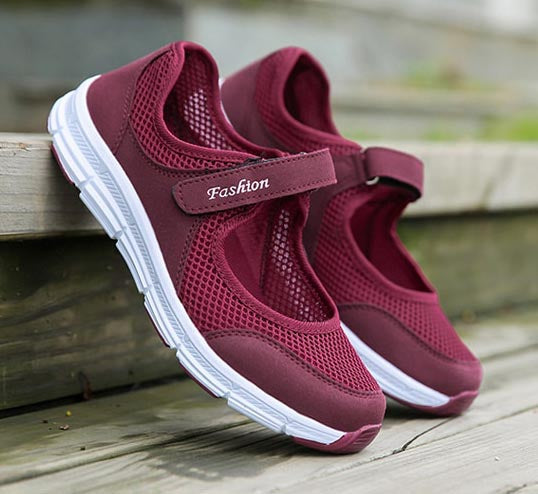 Lightweight AirFlow women's slip-on shoes with mesh upper for ultimate breathability and all-day comfort.