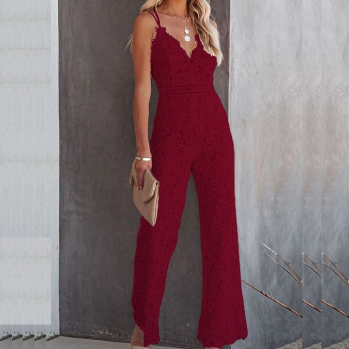 Amira high-waist Ibiza jumpsuit for women, offering comfortable and chic summer vacation style.