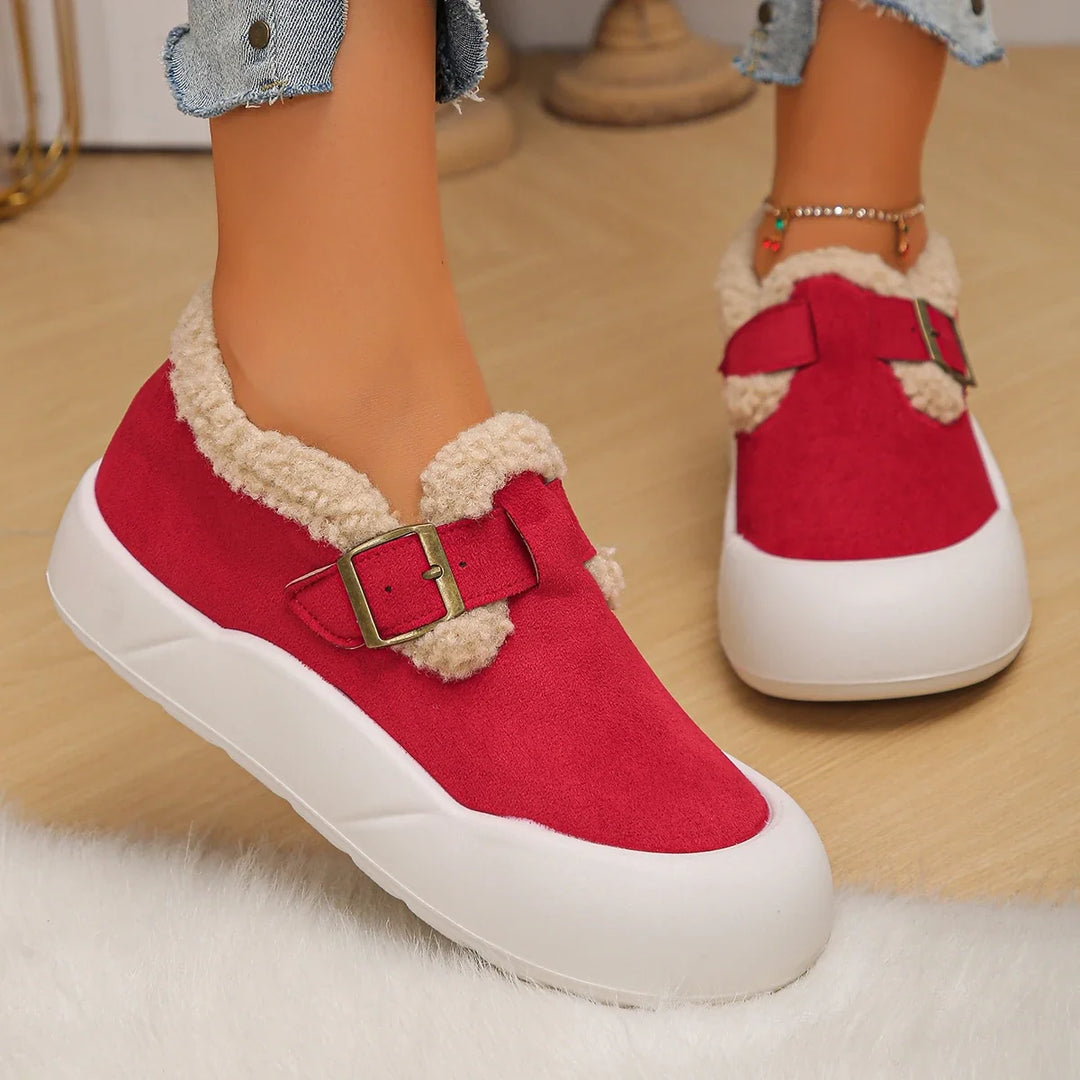 Stylish Alira buckle clogs. Women's comfortable footwear, slip-on design, perfect for casual versatility.