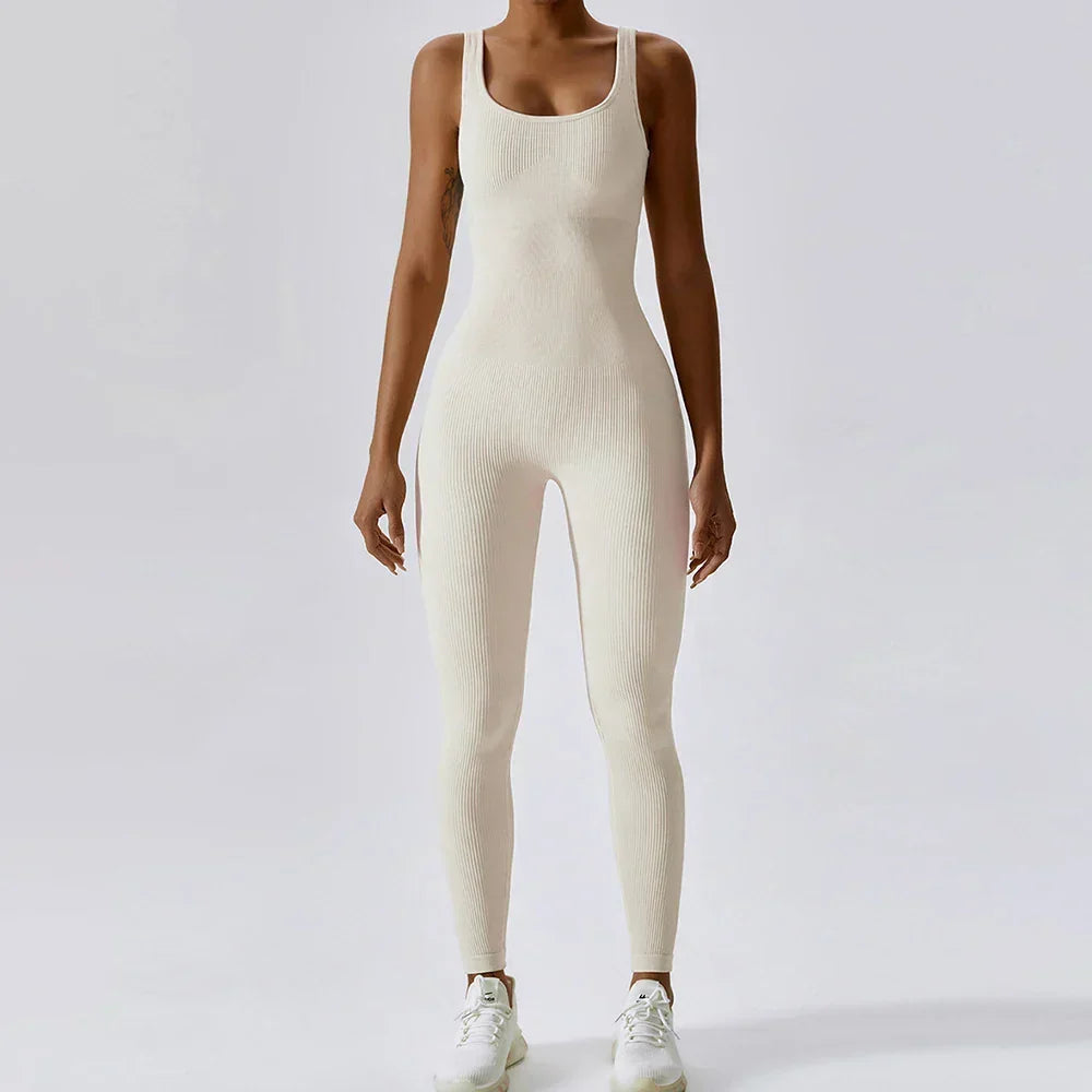 Women's All-Season Fitness Jumpsuit Nova, versatile activewear for workouts & casual comfort.