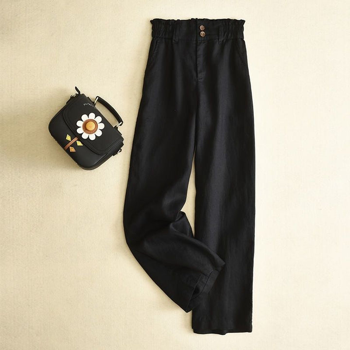 Stylish Amara women's high-waist wide-leg pants. Comfortable, versatile & perfect for spring/summer fashion.