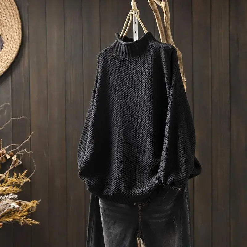 Women's Amara relaxed fit pullover sweater offering ultimate comfort & versatile style for any casual occasion.