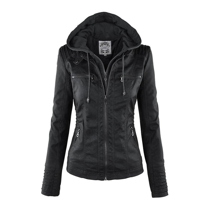 Chic women's Amara short leather jacket, lightweight and perfect for stylish summer fashion.
