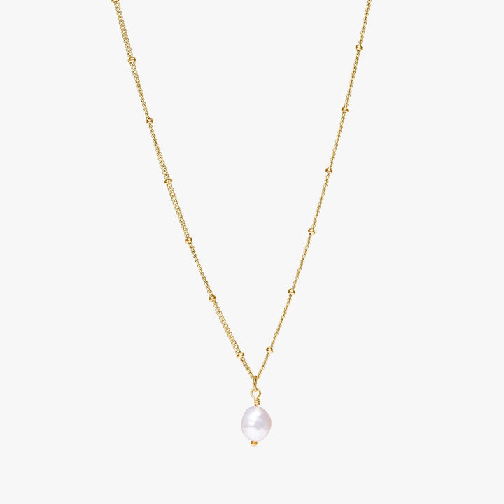 Gift for her: Beautiful women's baroque pearl pendant necklace, an elegant statement piece.
