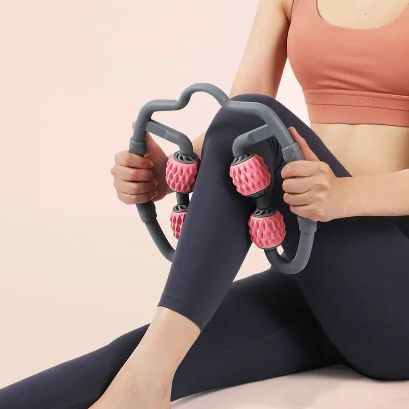 Women's anti-cellulite massager roller for smooth skin. Targets cellulite & firms body.