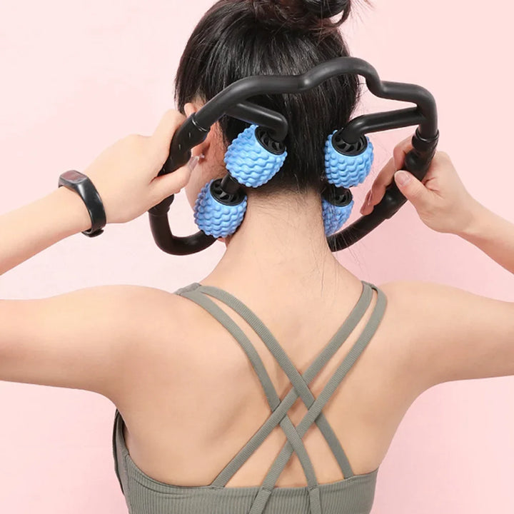 Skincare tool: anti-cellulite massager roller for women. Firms skin & relieves muscle pain.