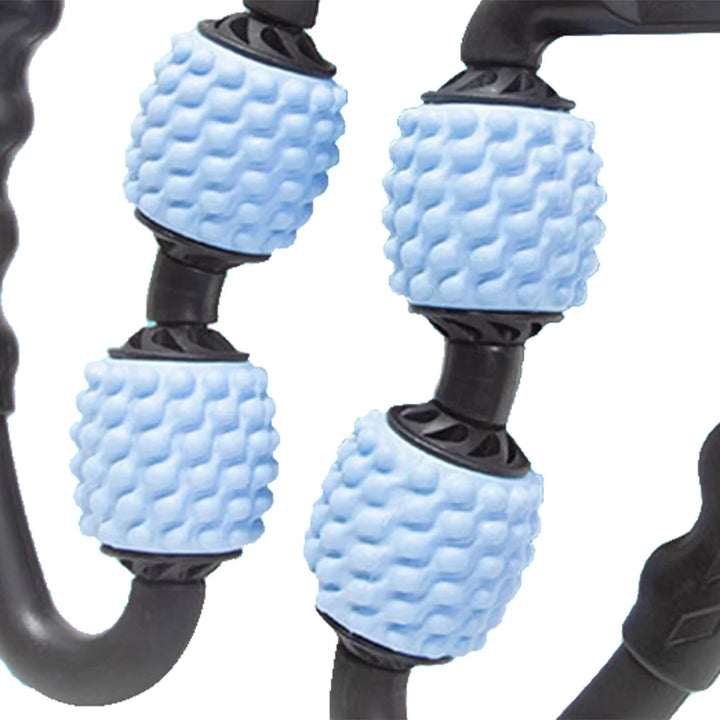 Lymphatic drainage body roller for women. Anti-cellulite massager for smooth, firm skin.