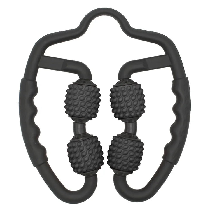 Ergonomic women's cellulite massager roller. Firms skin, aids lymphatic drainage & muscle relief.