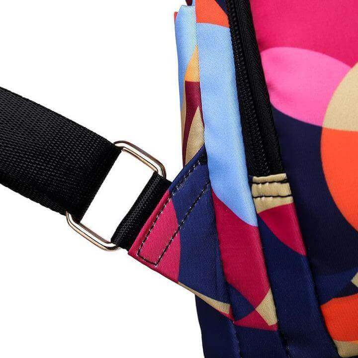 Stylish PU leather women's anti-theft backpack, water-resistant, casual shoulder bag for daily use.