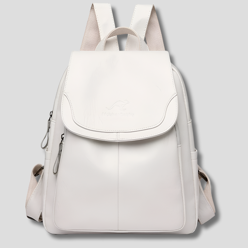 Women's anti-theft flap backpack for secure daily carry, ideal for travel and organized essentials.