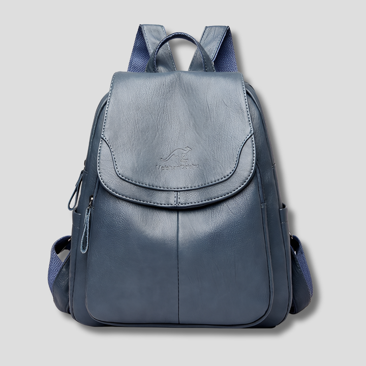 Stylish women's anti-theft flap backpack, a secure daily carry bag perfect for commute and travel.