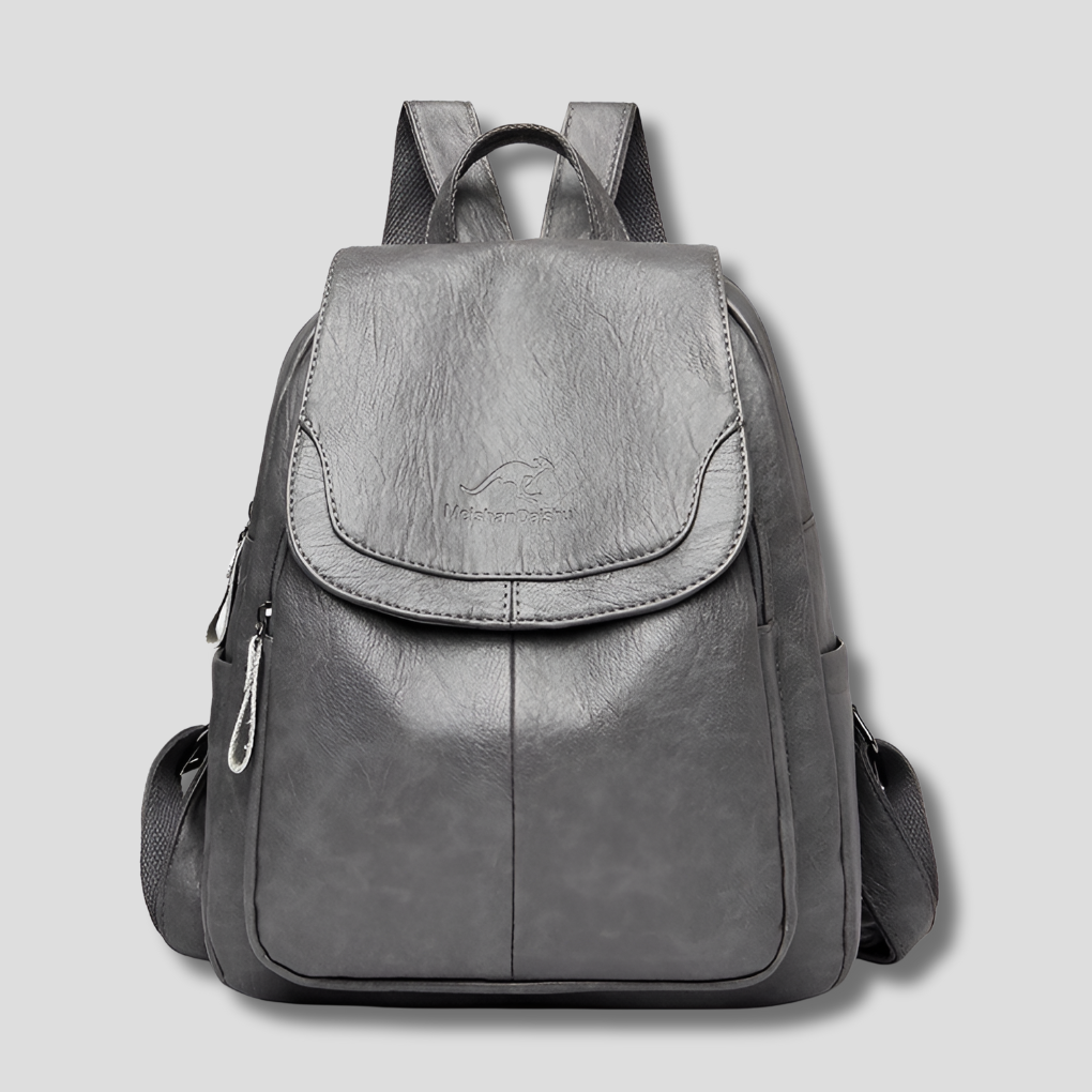 Modern women's anti-theft flap backpack, ensuring secure daily carry and stylish organization for essentials.
